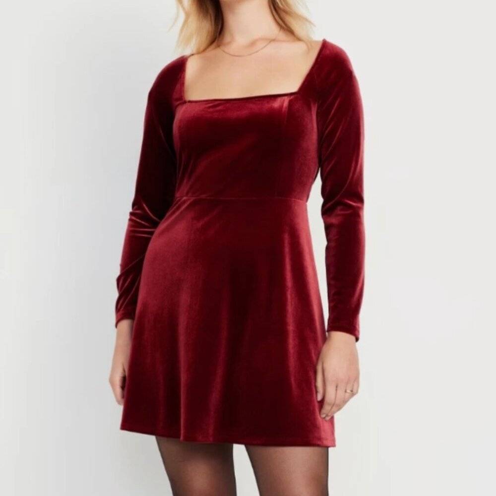 Old Navy Women's Fit & Flare Velvet Mini Dress, Size XL